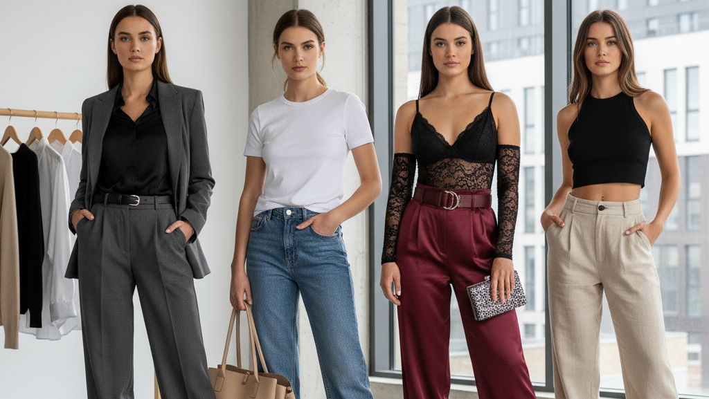 Jakie bluzki do&nbsp;szerokich spodni wybrać?